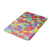 Rainboogkleuren Handtekening Crayon Doodle Pattern Badmat (Gekanteld)
