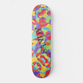 Rainboogkleuren Handtekening Crayon Doodle Pattern Persoonlijk Skateboard (Voorkant)