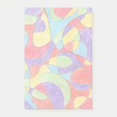 Rainboogkleuren Handtekening Crayon Doodle Pattern Post-it® Notes (Voorkant)