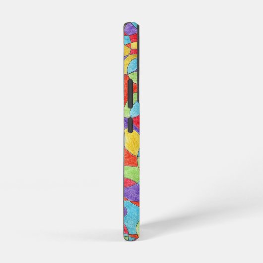 Rainboogkleuren Handtekening Crayon Doodle Pattern Samsung Galaxy Hoesje (Rechterkant)