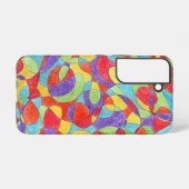 Rainboogkleuren Handtekening Crayon Doodle Pattern Samsung Galaxy Hoesje (Achterkant horizontaal)
