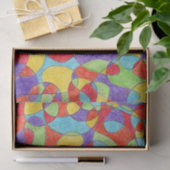 Rainboogkleuren Handtekening Crayon Doodle Pattern Tissuepapier (Geschenk)