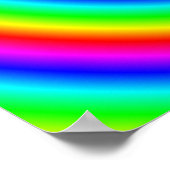 Rainboogkleuren. Heldere en kleurrijke spiraal. Poster (Hoek)