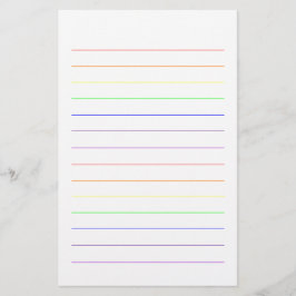 Rainboogkleuren Kleurrijke  Cute Plain Colorful Briefpapier