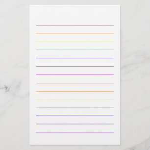 Rainboogkleuren Kleurrijke Cute Plain Colorful Briefpapier