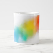 Rainboogkleuren Moderne, kleurrijke Abstracte kuns Grote Koffiekop (Voorkant)