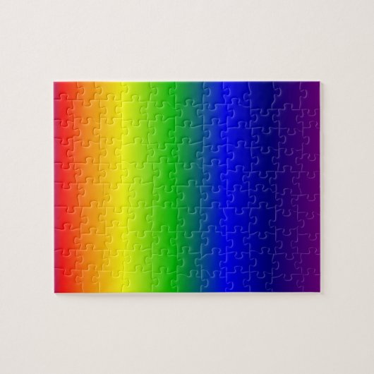 Rainboogkleuren, mondstuk met cadeaudoos legpuzzel (Horizontaal)