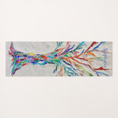 Rainboogkleuren Mozaïekboom van het leven Yogamat (Achterkant (horizontaal))