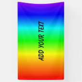 Rainboogkleuren Naam of tekst toevoegen Spandoek (Verticaal)