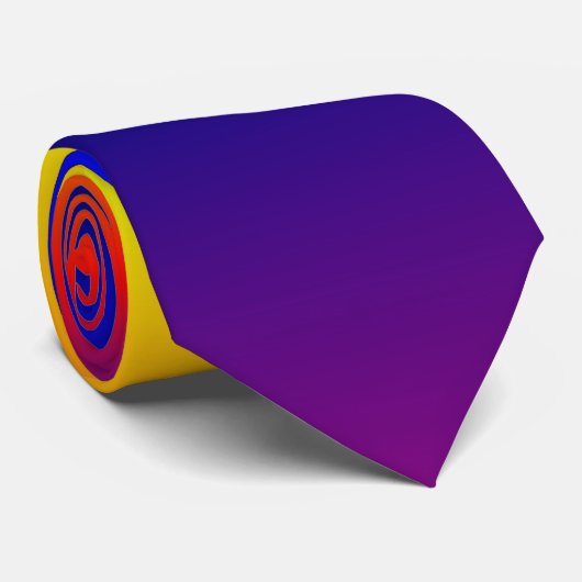 Rainboogkleuren Paars op Stropdas (Opgerold)