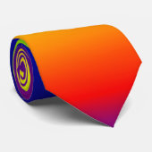 Rainboogkleuren Rood op Stropdas (Opgerold)