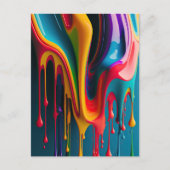 Rainboogkleuren Schilderverf kleurig mooi Briefkaart (Voorkant)