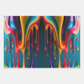 Rainboogkleuren Schilderverf kleurig mooi Inpakpapier Vel (Voorkant)