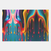 Rainboogkleuren Schilderverf kleurig mooi Inpakpapier Vel (Voorkant 3)