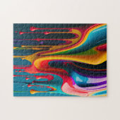 Rainboogkleuren Schilderverf kleurig mooi Legpuzzel (Horizontaal)