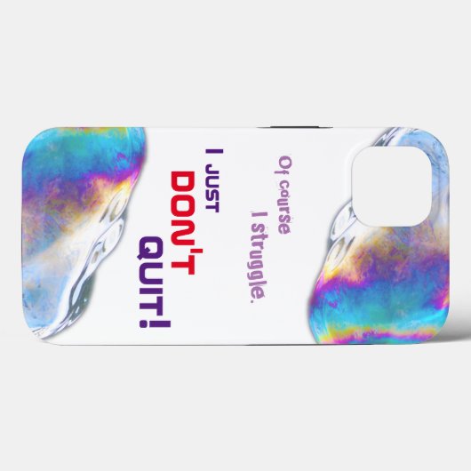 Rainboogkleuren schimmelbelletjes grappig Case-Mate iPhone case (Achterkant (horizontaal))