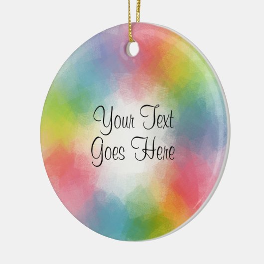 Rainboogkleuren Sjabloon Modern kalligrafiescript Keramisch Ornament (Links)