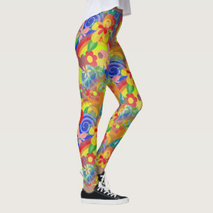 Rainboogkleuren van de ventilatorkracht leggings