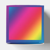 Rainboogkleuren voor de verpakking bedankdoosjes (Bovenkant)