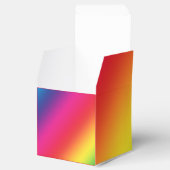 Rainboogkleuren voor de verpakking bedankdoosjes (Geopend)