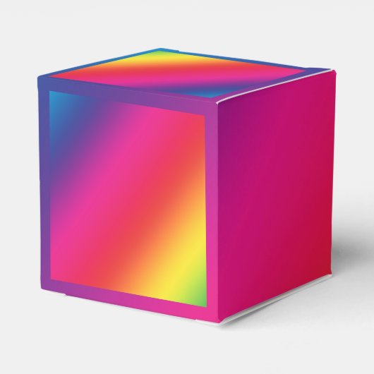 Rainboogkleuren voor de verpakking bedankdoosjes (Achterkant)