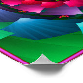 Rainboogkleuren Vortex Poster (Hoek)