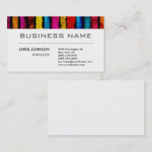 Rainboogkleuren Zwart wit charmant Visitekaartje (Voorkant / Achterkant)