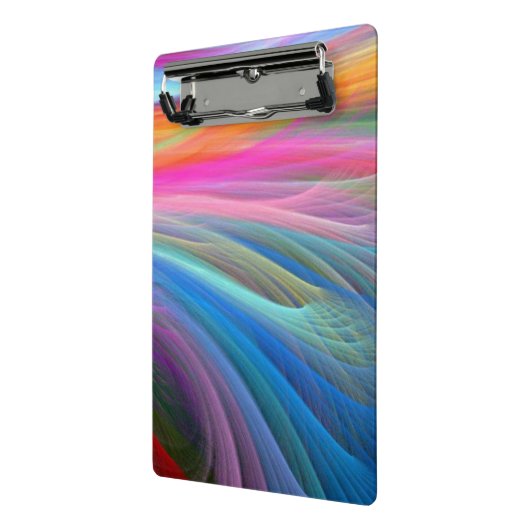 Rainboogkleurendoezelontwerp Mini Klembord (Angled2)