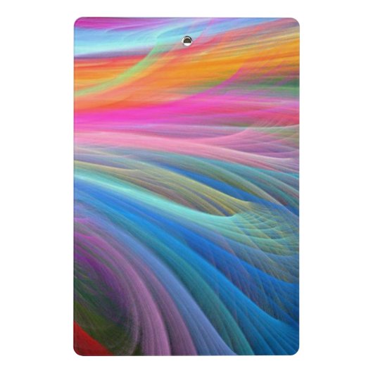 Rainboogkleurendoezelontwerp Mini Klembord (Achterkant)