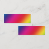 Rainboogkleurenkaart Mini Visitekaartje (Voorkant / Achterkant)