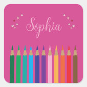 Rainboogkleurenkoolden sticker (Voorkant)