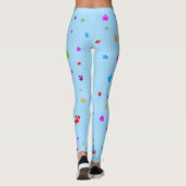 Rainboogkleurig autisme Puzzle-artikelen op LICHTE Leggings (Achterkant)