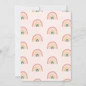 Rainboogkleurig Baby shower Kaart (Achterkant)
