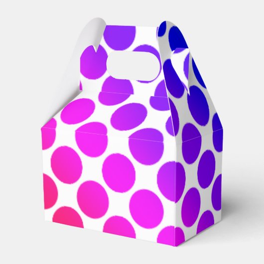 Rainboogkleurig cirkelpatroon bedankdoosjes (Achterkant)