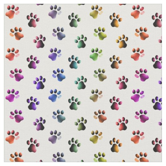 Rainboogkleurig dierlijk kattendog schildert stof (Close Up)