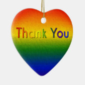 Rainboogkleurig hart keramisch ornament (Rechts)