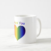Rainboogkleurig hart koffiemok (Voorkant rechts)