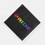 Rainboogkleurig Pride Word Servet (Hoek)