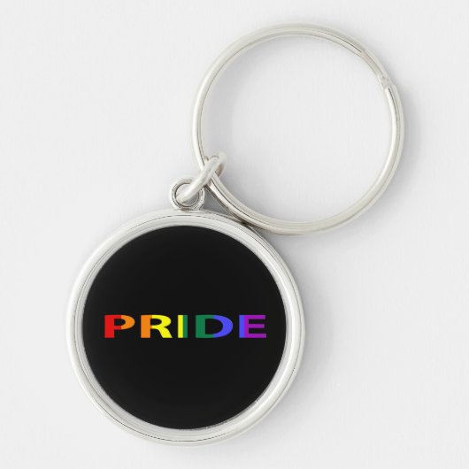 Rainboogkleurig Pride Word Sleutelhanger (Voorkant)