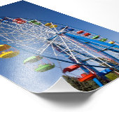 Rainboogkleurig reuzenrad foto afdruk (Hoek)