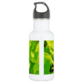 Rainboogkleurige Dragonfly op een paarse roze bloe Waterfles (Achterkant)