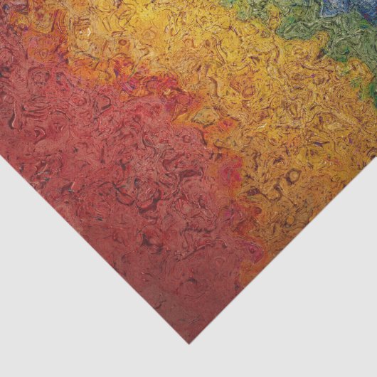 Rainboogkleurige energiestaven tissuepapier (Detail)