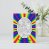 Rainboogkleurige foto briefkaart (Staand voorkant)