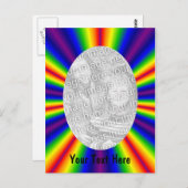 Rainboogkleurige foto briefkaart (Voorkant / Achterkant)