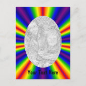 Rainboogkleurige foto briefkaart (Voorkant)