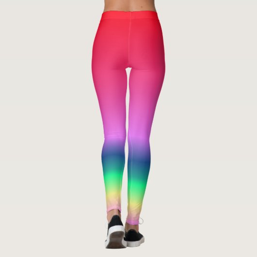 Rainboogkleurige Leggings (Achterkant)