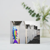 Rainboogkleurige mijt briefkaart (Staand voorkant)