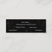 Rainboogkleurige Muzieknoten Mini Visitekaartje (Achterkant)