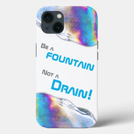 Rainboogkleurige schimmelbubbels motivatie quote Case-Mate iPhone case (Achterkant)