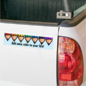 Rainboogkleurpotloden Bumpersticker (Op Truck)
